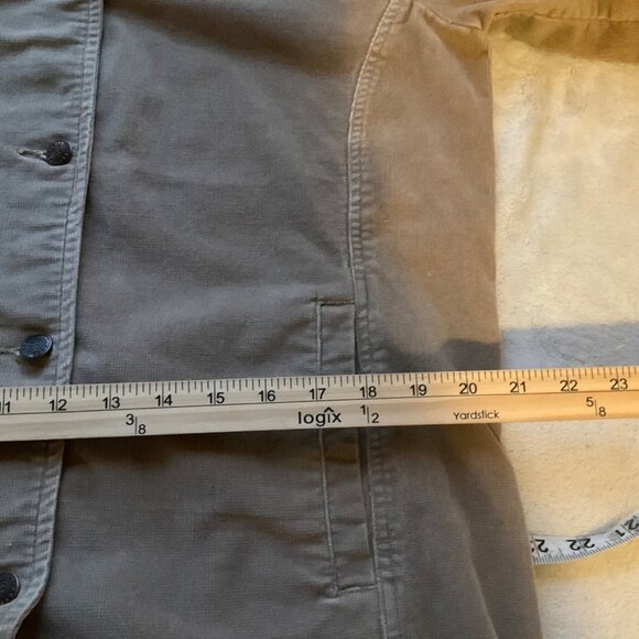 Vintage 90's Bill Blass Womens Medium Shacket Jacket Tan Beige Corduroy Y2K*Read - Picture 7 of 13